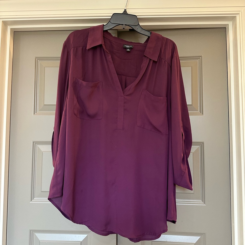 Torrid Plum Blouse